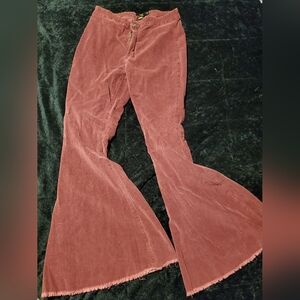 Lucky And Blessed Highrise Flare Red Cords